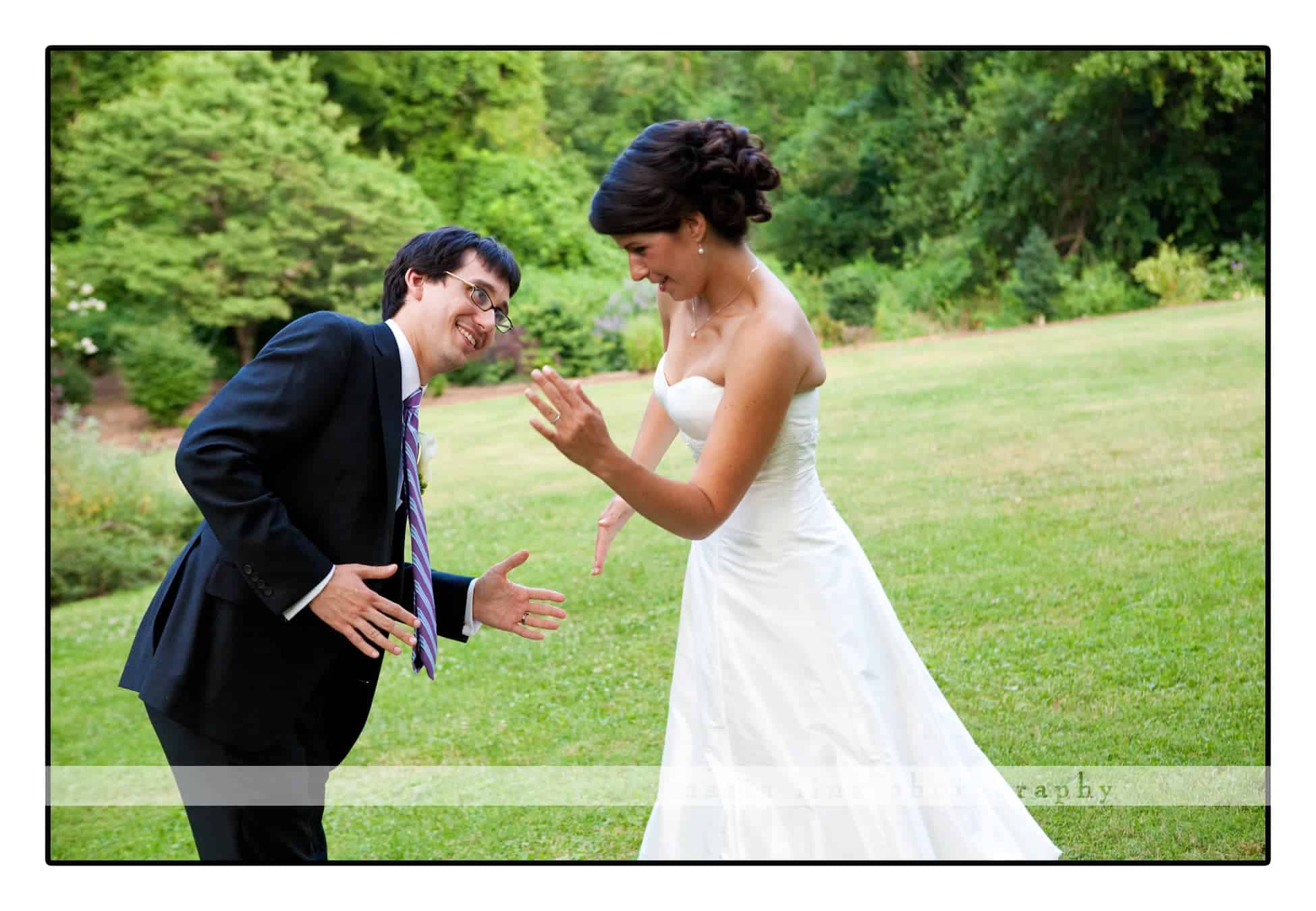 What wedding isn't complete without the Bride & Groom doing a little Robot?